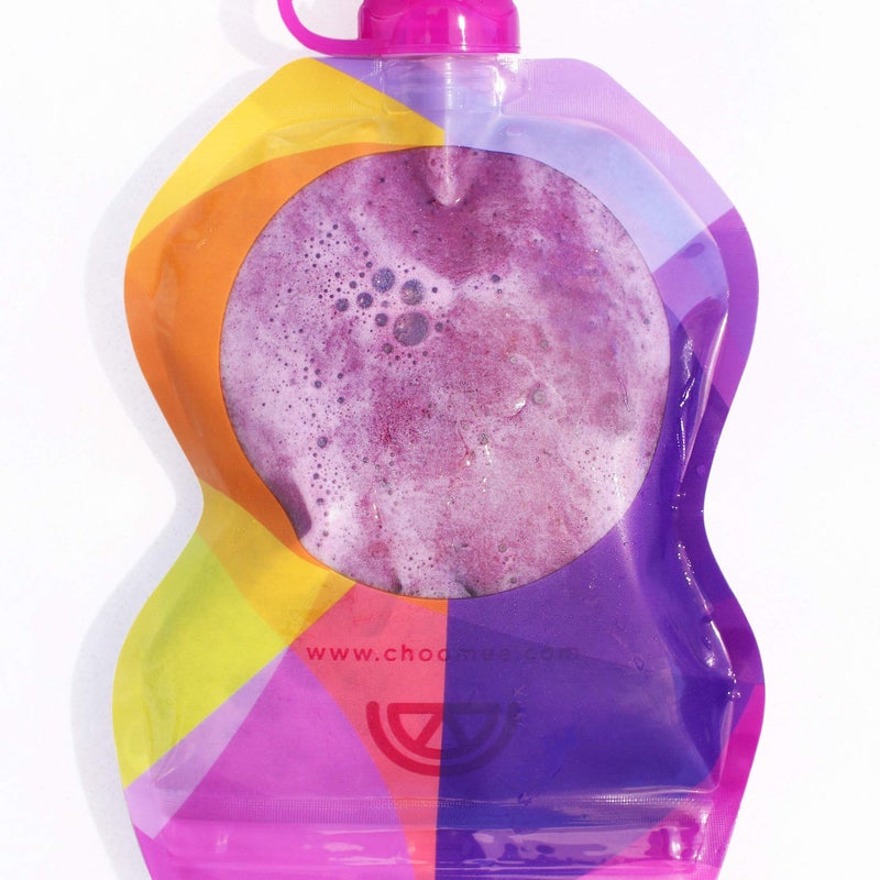 ChooMee Reusable Baby Food Storage Pouches, 8 oz | Ideal for Baby Food, Smoothies and Purees | Secure Double Lock Zipper, Wide Bottom, BPA Free | SnakPack TropiColor 6 CT - Image 4