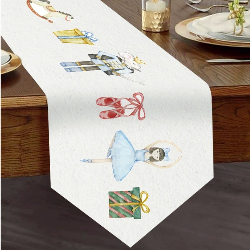 Christmas Paper Plate Paper Cup Tablecloth Tableware Cross-border New Disposable Party Dinner Plate Birthday Party Disposable Gathering A table flag 