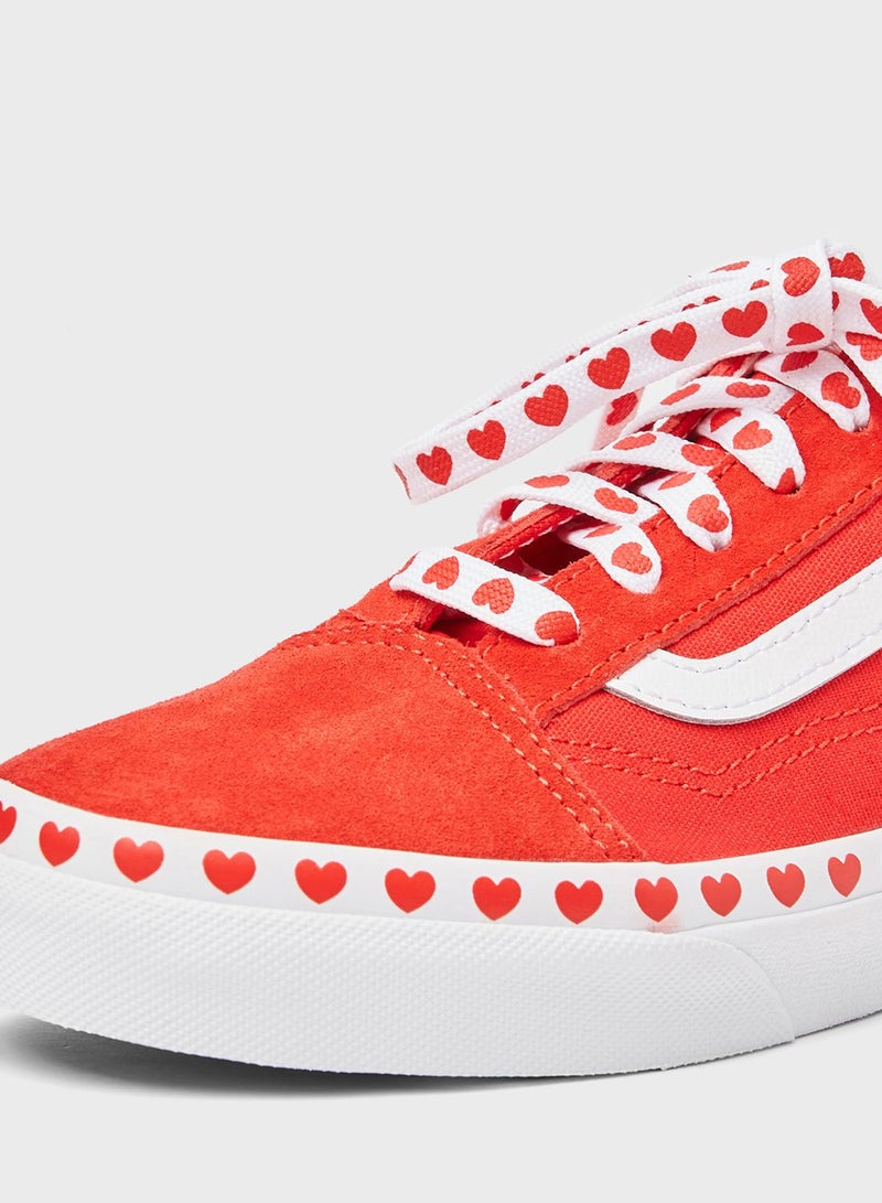 VANS Kids Heart Foxing Sneakers - Image 4