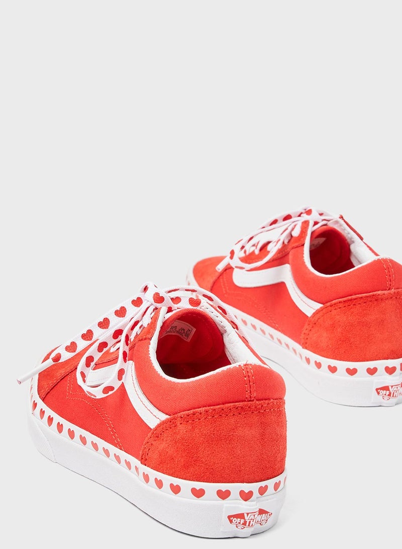 VANS Kids Heart Foxing Sneakers - Image 3