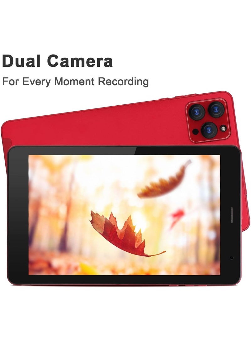 REBENUO CM813 pro Tablet  8-inch screen LTE connectivity supports 5G band Wi-Fi connection equipped with 8GB RAM and 512GB storage space with a durable shock-resistant cover (RED) - Image 5