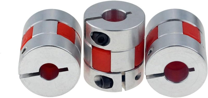 RAHBI 4pcs/lot XB Coupler Aluminium Plum Flexible Shaft Coupling D25L30 8x10mm Motor Connector Flexible Coupler 5/6/6.35/8/10/12mm Leisurely (Size : 5x10) - Image 5