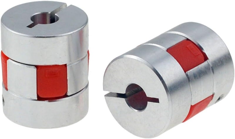 RAHBI 4pcs/lot XB Coupler Aluminium Plum Flexible Shaft Coupling D25L30 8x10mm Motor Connector Flexible Coupler 5/6/6.35/8/10/12mm Leisurely (Size : 5x10) - Image 1