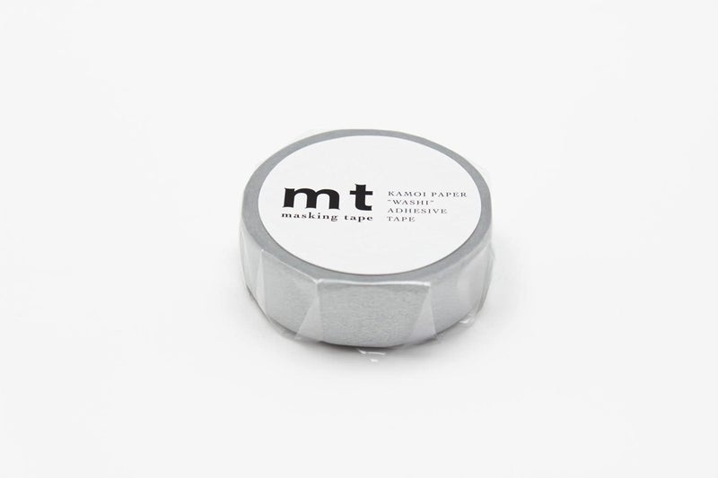 MT mt Solids Washi Paper Masking Tape, 15 mm X 10 mtrs (Silver)  - Image 3