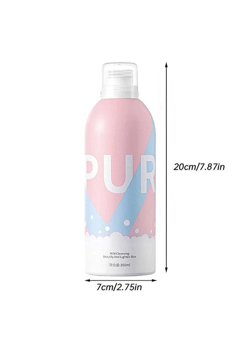 HaLunhi - Mousse Shower Gel, Natural Foam Shower Gel, Nourishing Skin Deep Cleansing, Quick Moisturizing and Firming Skin, Shower Milk (Blue Mousse 350ml) - Image 1