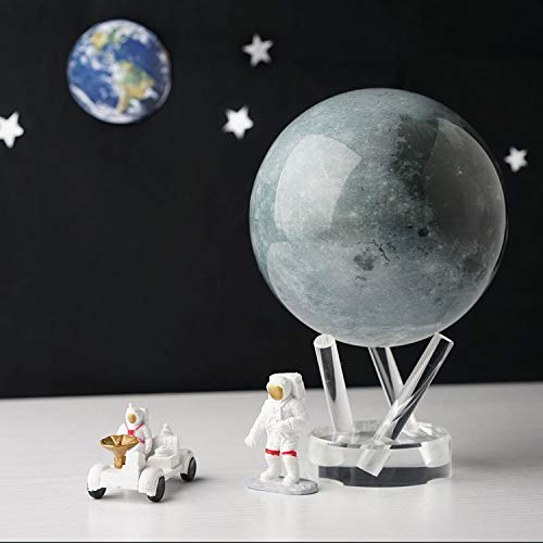 MOVA Moon Globe 6” | Rotating Lunar Globe Powered by Light | No Batteries Needed | Unique Desk Decor or Gift - Image 2