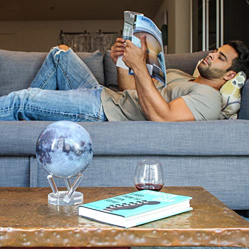 MOVA Moon Globe 6” | Rotating Lunar Globe Powered by Light | No Batteries Needed | Unique Desk Decor or Gift - Image 5