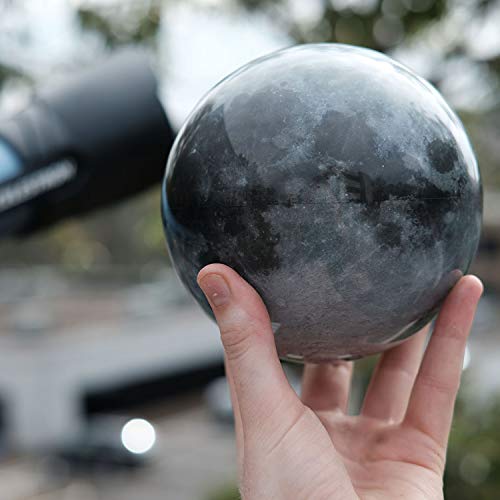 MOVA Moon Globe 6” | Rotating Lunar Globe Powered by Light | No Batteries Needed | Unique Desk Decor or Gift - Image 3