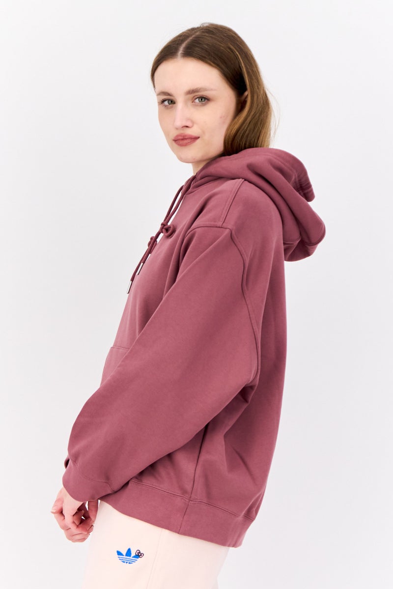 adidas Originals Women Sportswear Fit Long Sleeve Outdoor Hoodie, Mauve - Image 2