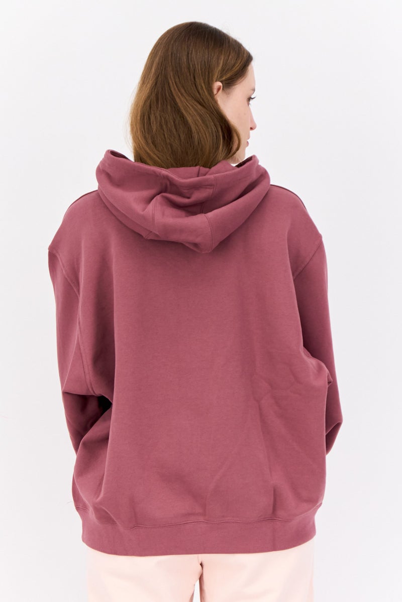 adidas Originals Women Sportswear Fit Long Sleeve Outdoor Hoodie, Mauve - Image 3