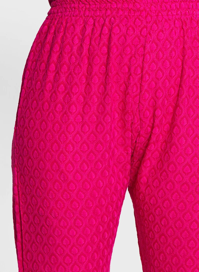 kolaba Embroidered High Waist Pants
