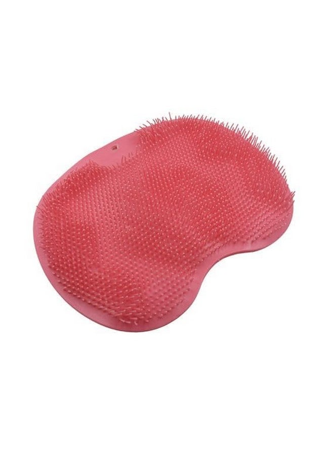 Generic Shower Back & Foot Scrubber,Wall Mounted Back Scrubber Silicone Bath Massage Cushion Brush with Suction Cups,Bathroom Wash Foot Mat Exfoliating Dead Skin Foot Brush (L-Pink Blue)  - Image 2