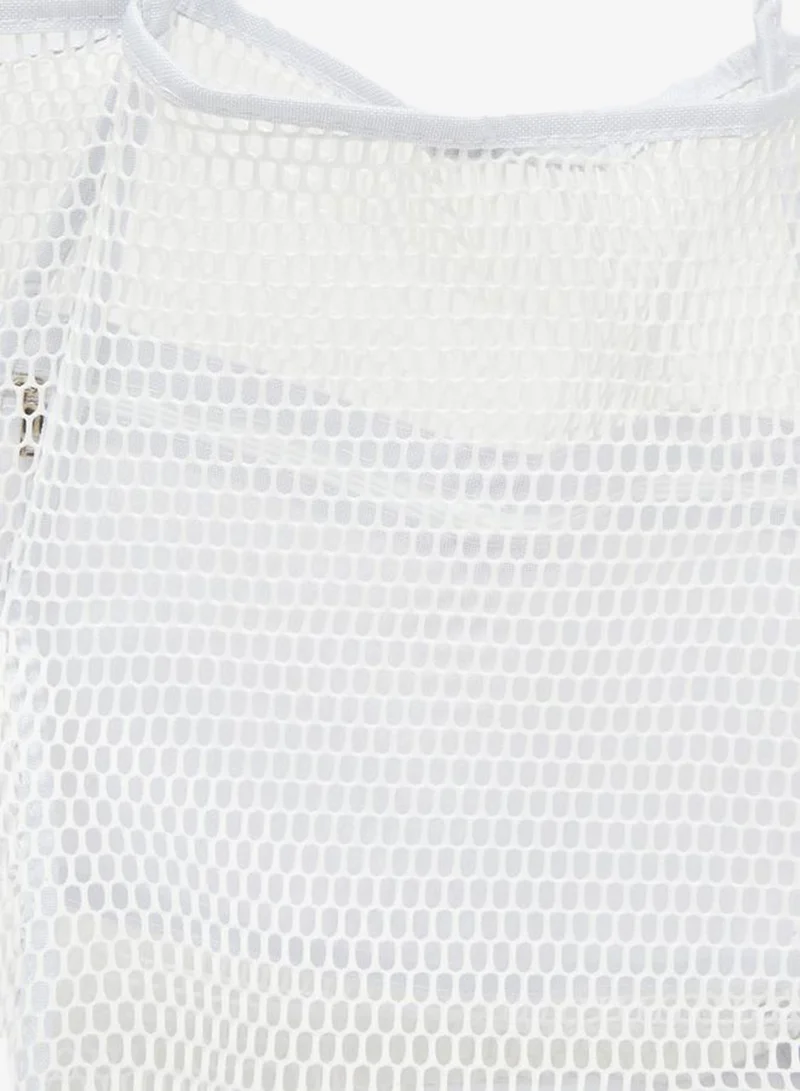 Styli  White Mesh Beach Tote Bag for Women | Best Price UAE