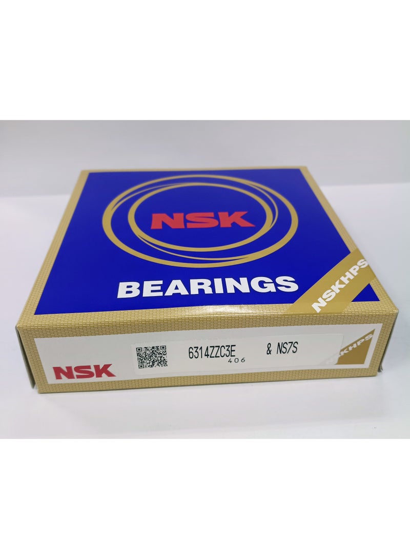 NSK رمان بلي أصلي NSK 6314ZZC3E - محمي بغطاء معدني - 70×150×35 مم - Image 4