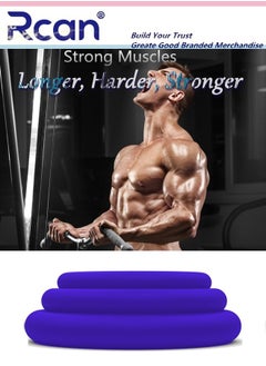 Rcan 3 Pieces Men's Exercise Rings Elastic Silicone Material Workout Resistance Rings Extend Stamina Waterproof Sweatproof Soft Wear Resistant Tear Resistant Suitable for Men Sports Home  - Image 4