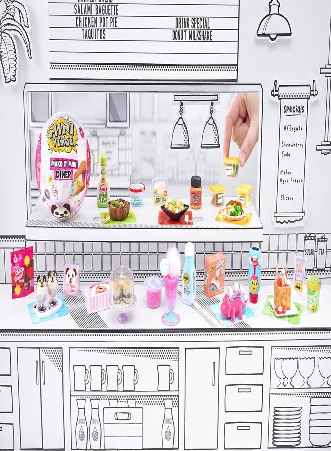 MGA's Miniverse Make It Mini Diner Series 4, Mini Collectibles - Mystery Blind Packaging, DIY, Resin Play, Replica Food, NOT Edible, Collectors, 8+ - Image 2