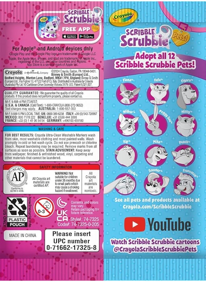Scribble Scrubbie Single Pet