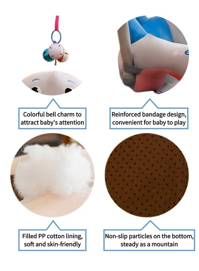 Vixplorn Baby Chair Baby learning sitting seat, baby sofa toys, baby learning chair, cartoon cute plush newborn sofa, crystal velvet fabric, PP cotton filling, toddler children gift, suitable for baby children - Image 5
