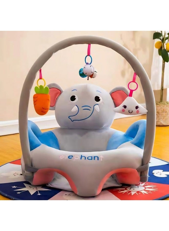 Vixplorn Baby Chair Baby learning sitting seat, baby sofa toys, baby learning chair, cartoon cute plush newborn sofa, crystal velvet fabric, PP cotton filling, toddler children gift, suitable for baby children - Image 2