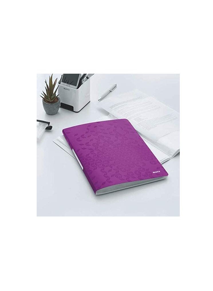 LEITZ Leitz Wow Pp Display Book A4 40 Pockets Purple  - Image 2