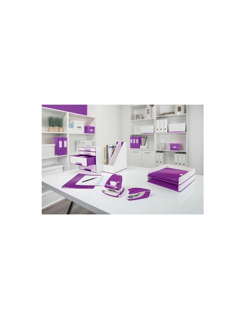 LEITZ Leitz Wow Pp Display Book A4 40 Pockets Purple  - Image 4