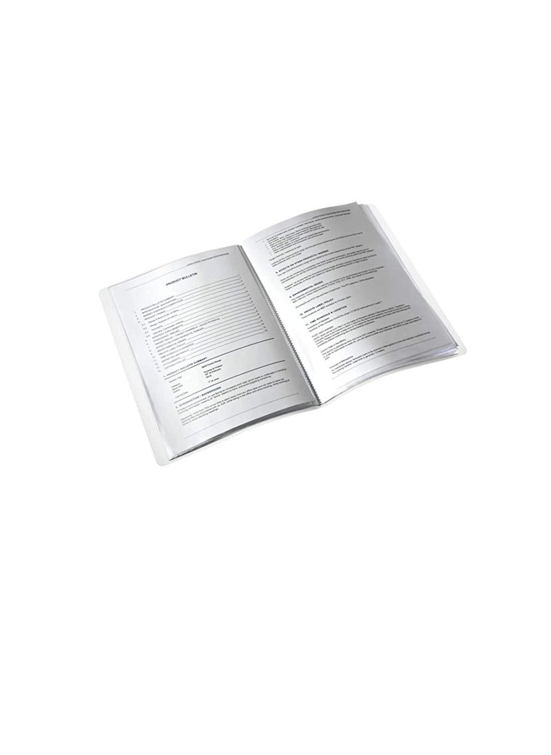 LEITZ Leitz Wow Pp Display Book A4 40 Pockets Purple  - Image 3