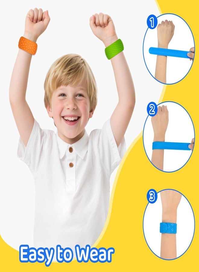 Nothomme Textured Fidget Toys Slap Bracelets for Kids, Teens, Adults, 6 Pack Textured Sensory Bracelets for Anxiety and Stress Relief for Work, Office, Travel or Study - Image 5