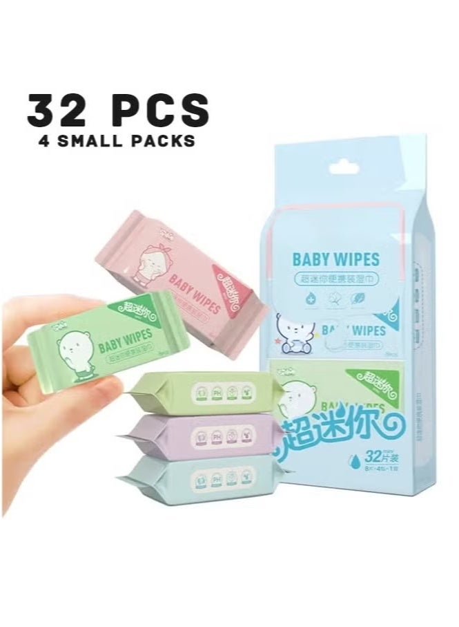 Portable Mini Wet Wipes, Hand & Mouth Cleansing Tissue Paper for Babies, Students, and Children High Quality - Image 1