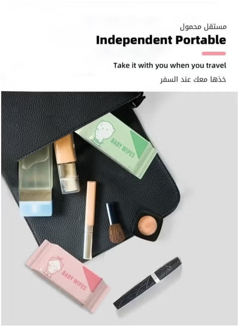 Portable Mini Wet Wipes, Hand & Mouth Cleansing Tissue Paper for Babies, Students, and Children High Quality - Image 5