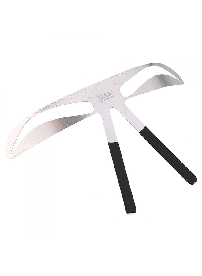 YOSOO Eyebrow Stencil, 4 Types Permanent Eyebrow Measure Balance Extension Ruler Eyebrow Shaper Eye Brows Guide Eyebrows Enhancer Grooming Eyebrow Shape Stencil Eyebrow Shape Makeup Ruler (#3)