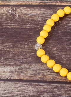 The Black Pearl Accessories Yellow Alabaster Stone Prayer Bead of 33 Beads  - Image 1