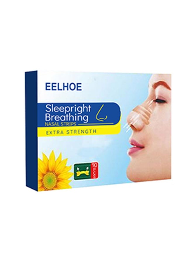 إيلهو التنفس أثناء النومرقعة شرائط الأنف للمساعدة في وقف الشخير وحل الشخير والإغاثة الفورية لاحتقان الأنف الناجم عن نزلات البرد والحساسية - Image 1
