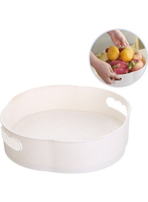 360 Degree Rotating Mechanism Round Tray Form Presentation and Service Organizer Table