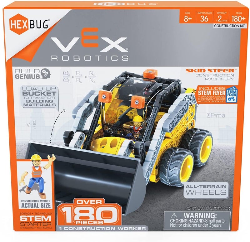 HEXBUG VEX Robotics Skid Steer, Buildable Construction Toy, Gift for Boys and Girls Ages 8 and Up - Image 1