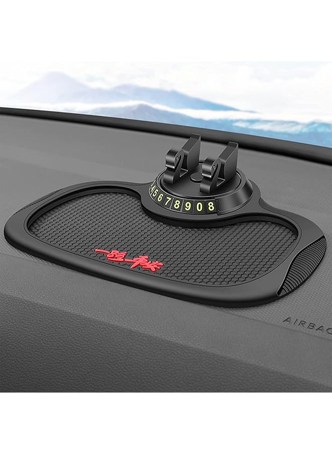 SYOSI Non-Slip Phone Pad For Car Non-Slip 3-In-1 Car Phone Pad Cute Animal Dolls Car Phone Pad Holder With Universal Cell Phone Holder Number Plate Stickers Anti-Slip Mat For Car - Image 2