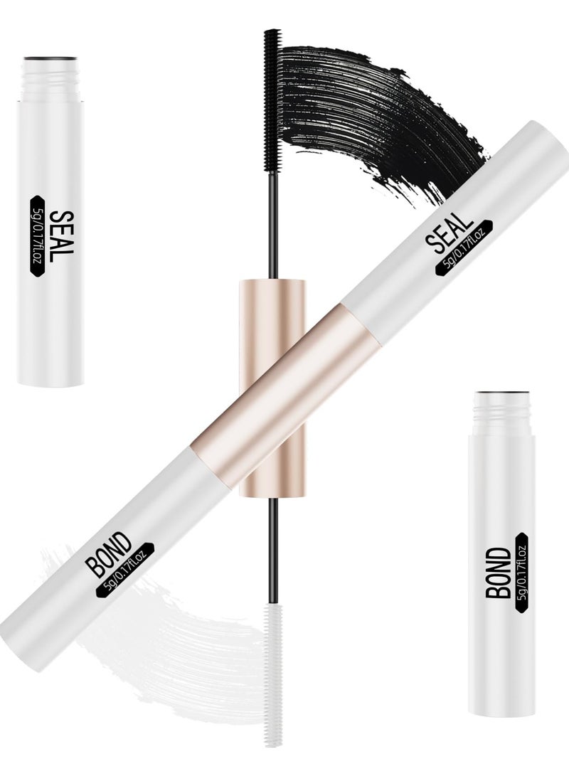 Excefore Lash Bond and Seal Waterproof, Cluster Lash Glue for Cluster Eyelash Extensions, 10ml Long Lasting Eyelash Glue Hold One Week Double-Ended Eyelash Glue for Women and Girl DIY Strong Lash Glue - Image 1