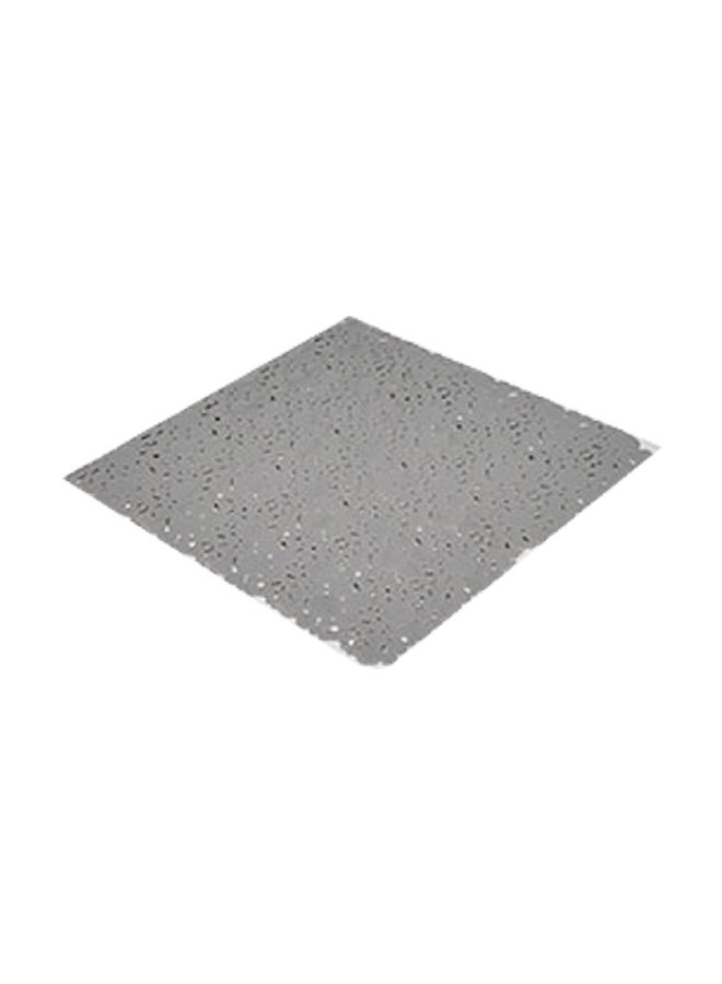 EVIDECO PVC Non-Slip Square Shaped Shower Mat with Bubbles Pearl Grey 50 x 50 cm 7216182 - Image 1