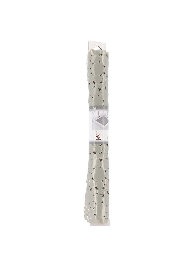 EVIDECO PVC Non-Slip Square Shaped Shower Mat with Bubbles Pearl Grey 50 x 50 cm 7216182 - Image 4