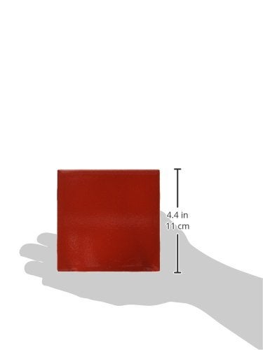 3dRose ct_159880_1 Burgundy Red Dark Marroon Russet Fire-Brick Dark-Barn Red-Brown Plain Simple Solid Color Ceramic Tile, 4" - Image 3