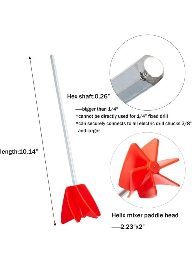 Premify - Epoxy Resin & Paint Mixer Drill Attachment - Mixer For 1 Gallon Of Paint Epoxy, Resin, Silicone - Consistent Even Flow Stirrer Paddle - Works With All 3/8” & Larger Drills - Image 1