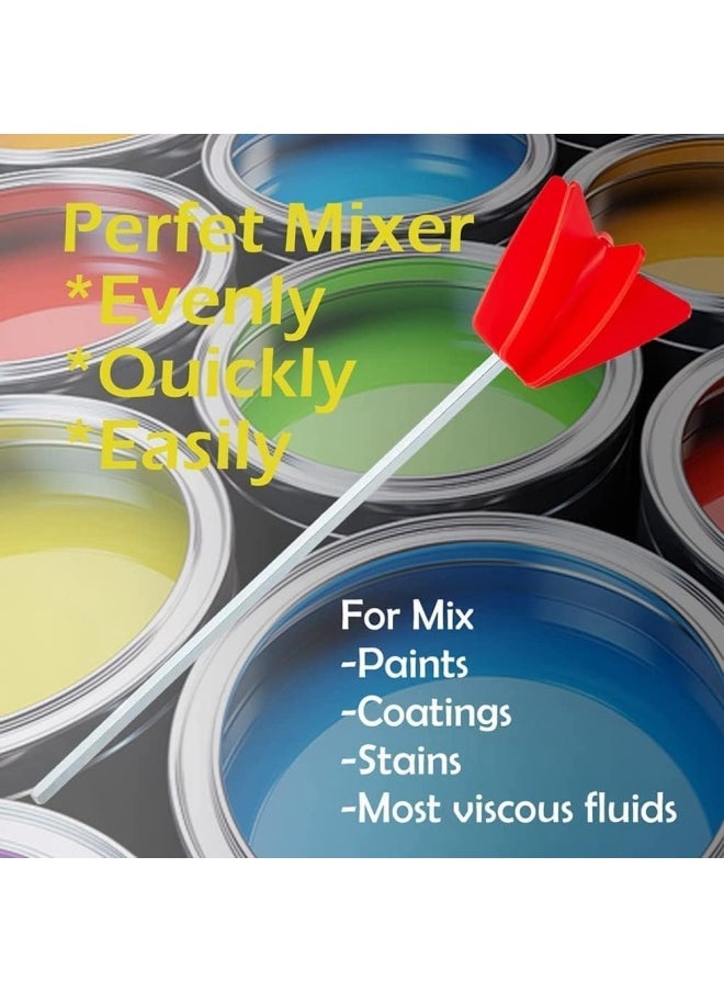 Premify - Epoxy Resin & Paint Mixer Drill Attachment - Mixer For 1 Gallon Of Paint Epoxy, Resin, Silicone - Consistent Even Flow Stirrer Paddle - Works With All 3/8” & Larger Drills - Image 1