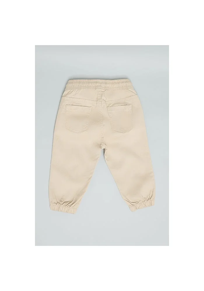 أر أند بي Solid Jogger Pants with Drawstring Waist