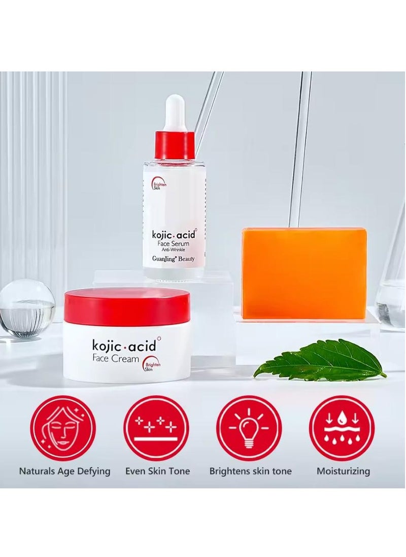 GuanJing Beauty Kojic Acid Skin Care Set 3pc  - Image 4