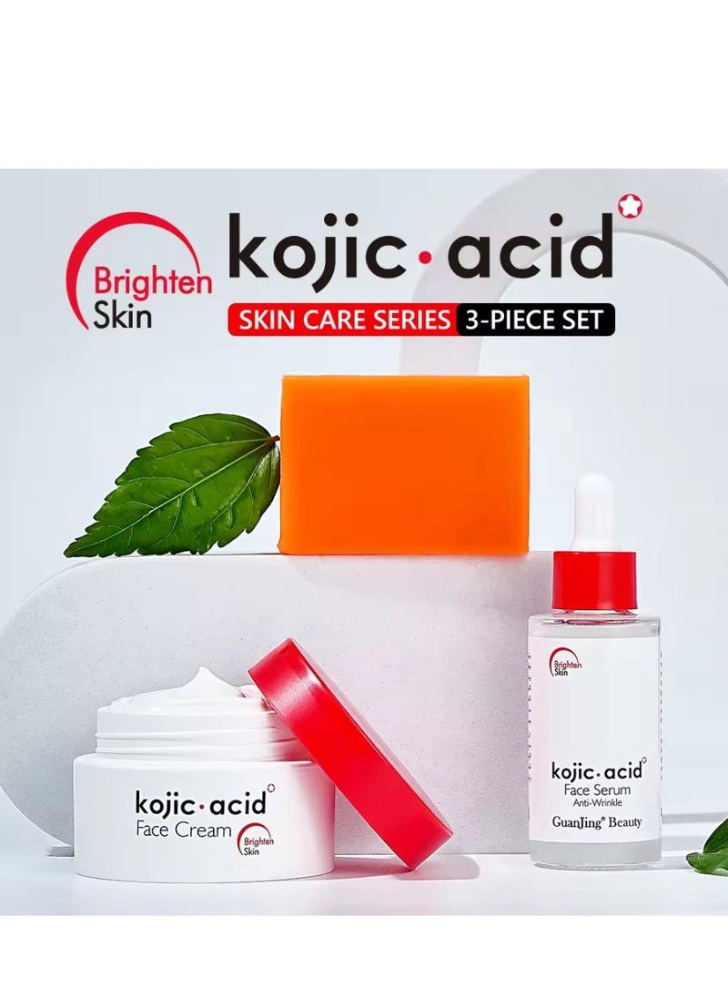 GuanJing Beauty Kojic Acid Skin Care Set 3pc  - Image 3