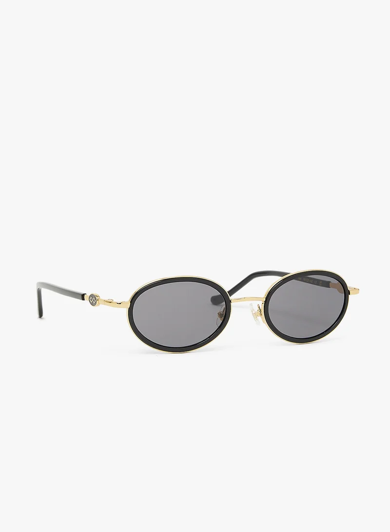 KAREN WAZEN Rea Oval Sunglasses