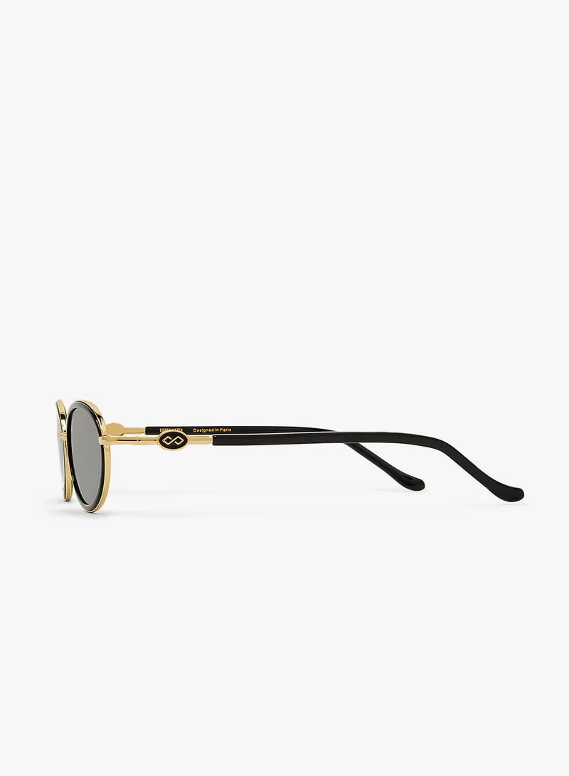 KAREN WAZEN Rea Oval Sunglasses