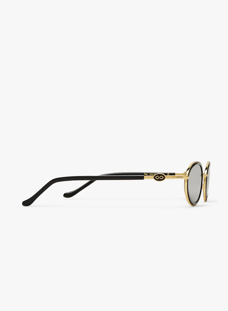 KAREN WAZEN Rea Oval Sunglasses