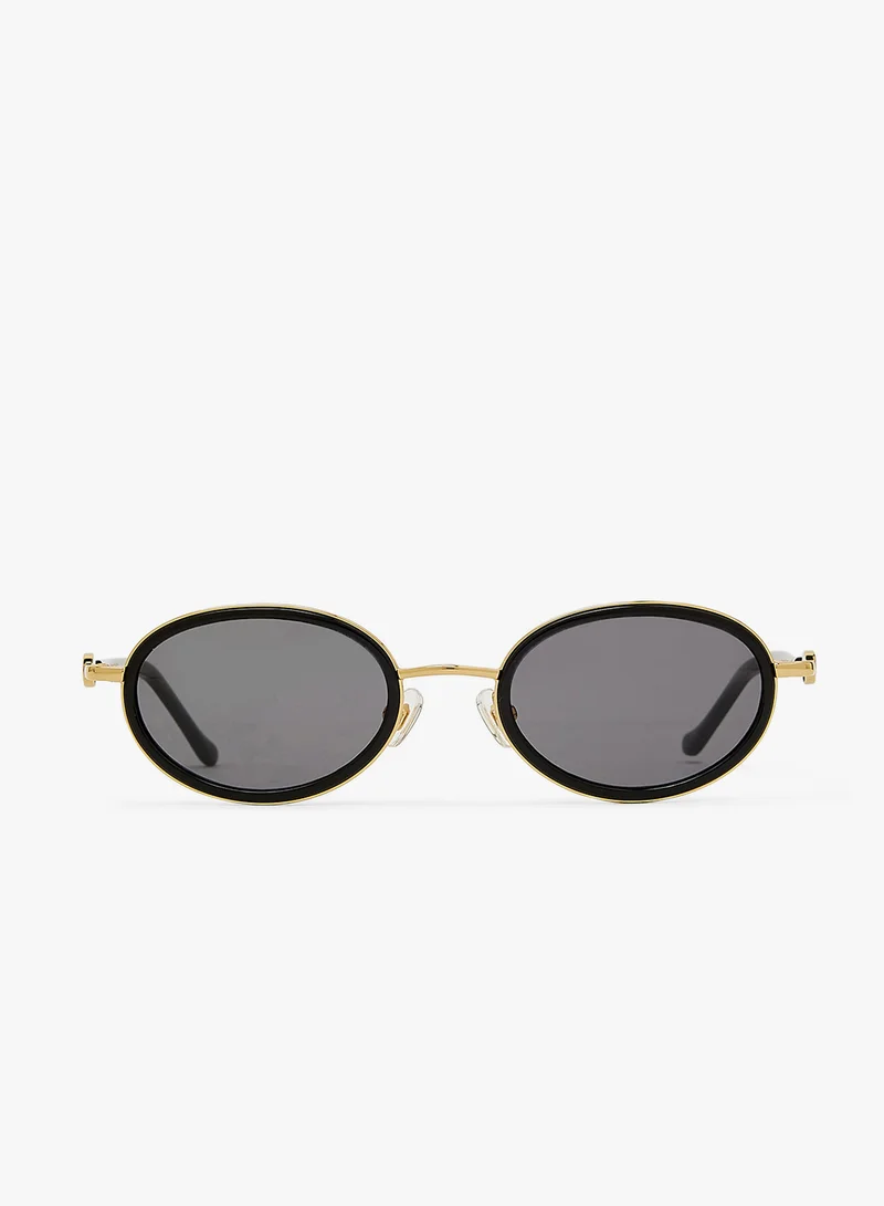 KAREN WAZEN Rea Oval Sunglasses