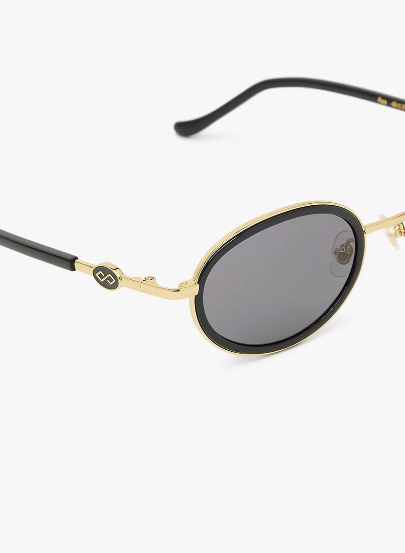 KAREN WAZEN Rea Oval Sunglasses