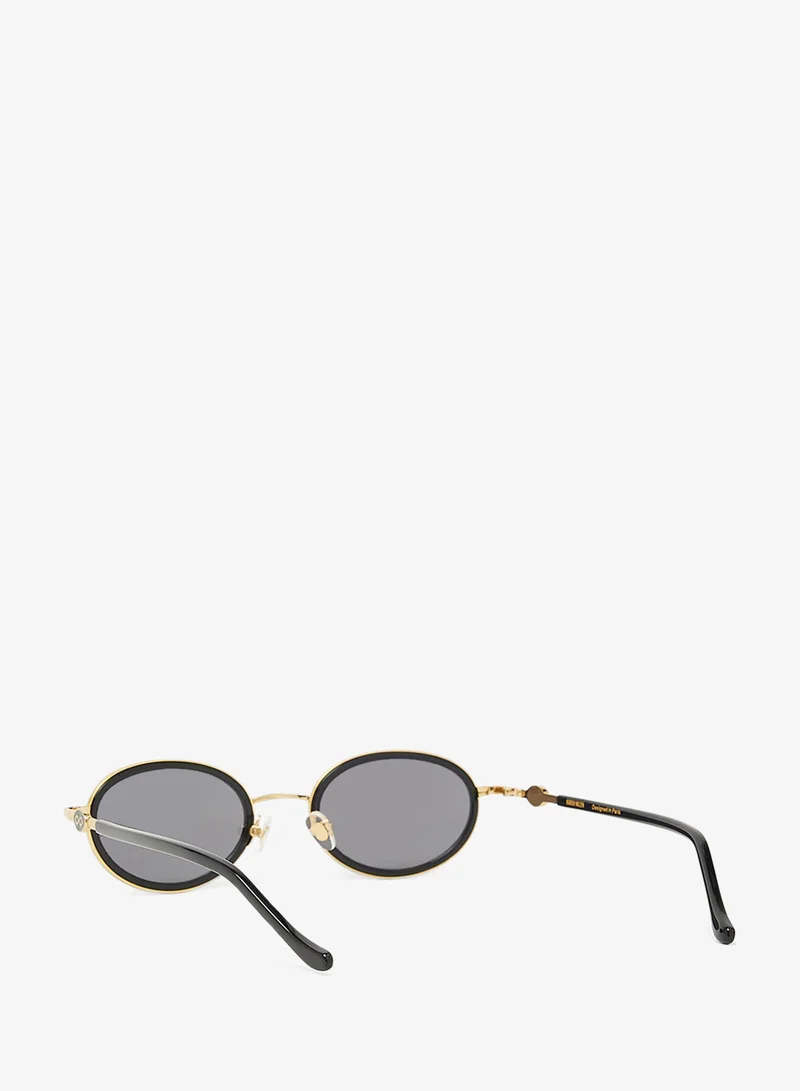 KAREN WAZEN Rea Oval Sunglasses